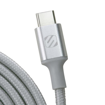 strikeLINE™ BRAIDED USB-A/USB-C - 4ft. Silver