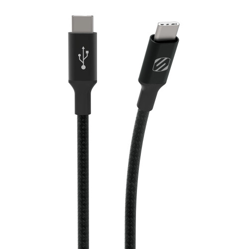 strikeLINE™ BRAIDED USB-C/USB-C - 4ft. - Svart